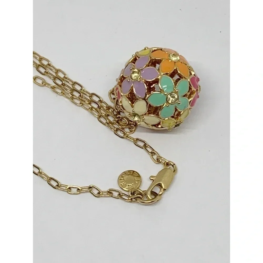 J. Crew Flower Ball Pendant Necklace